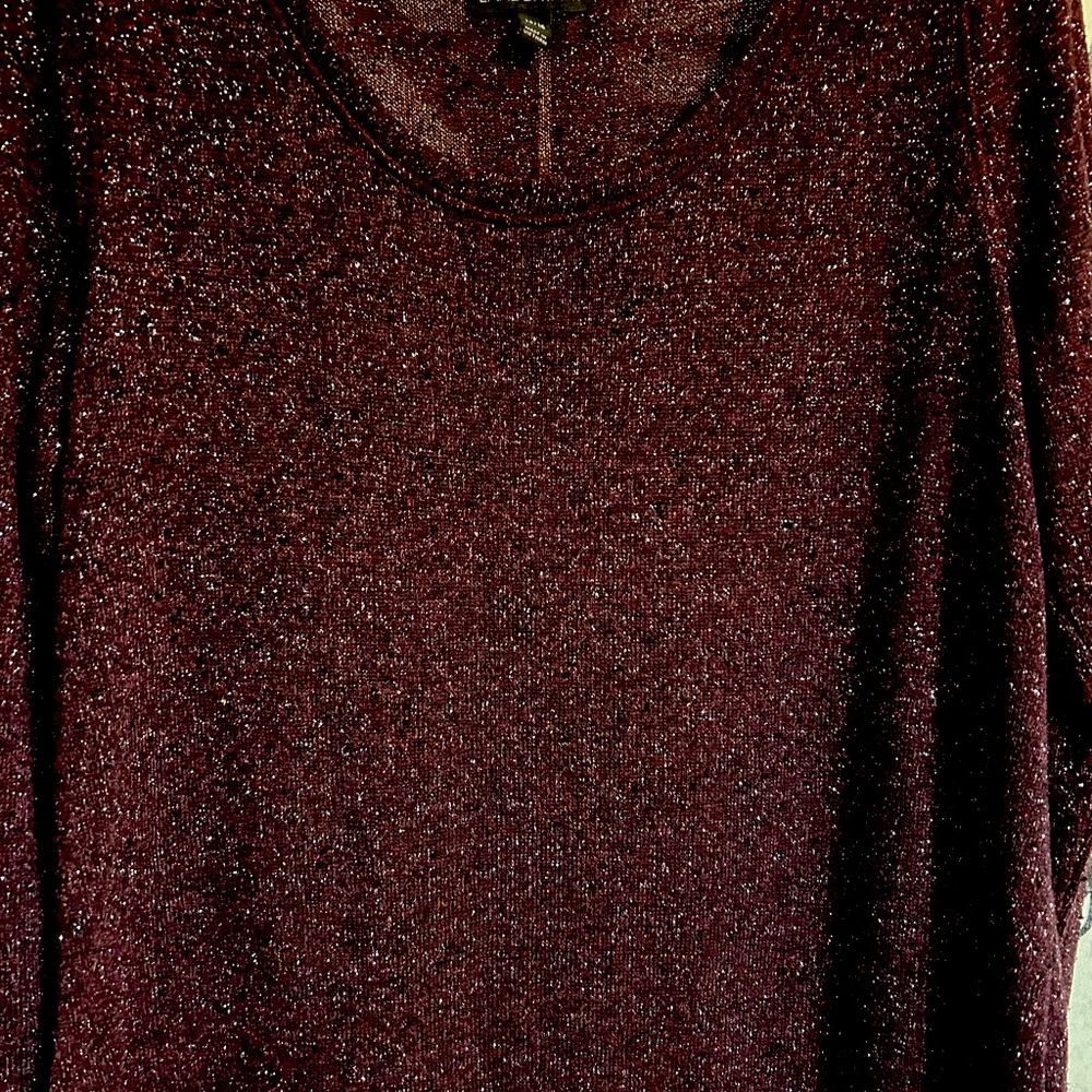 Asymmetrical Sparkly Purplish Sweater - Picture 4 of 4